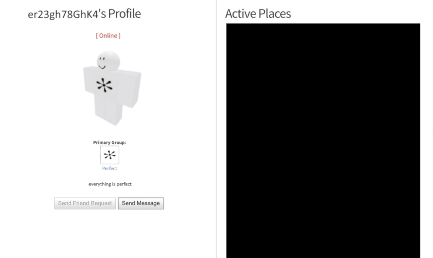 Perfection Profile Page