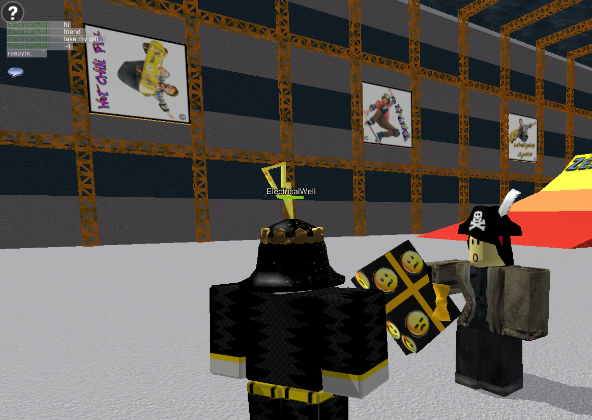 ElectricalWell offering a user a gift.